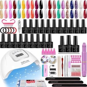 Gel Nail Polish Kit, 20 colors